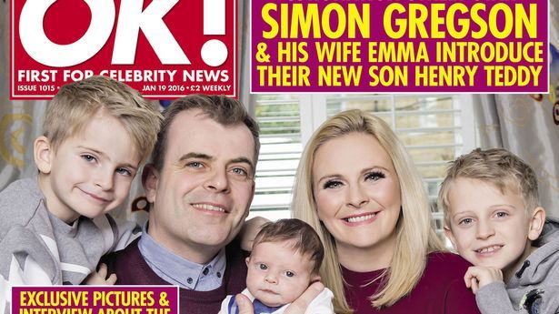 OK! Revista Simon Gregson e o novo bebê