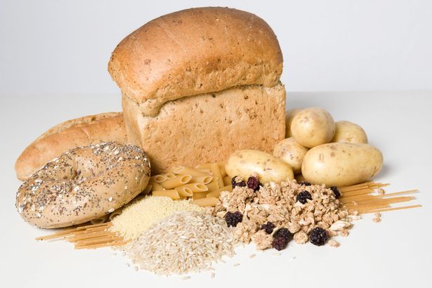 Sacharidy z chleba, cestovín, ryže a zemiakov