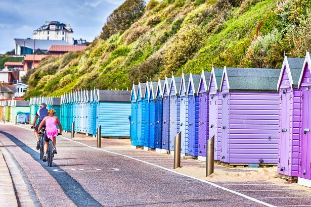 Cabanas de praia em Bournemouth, Dorset