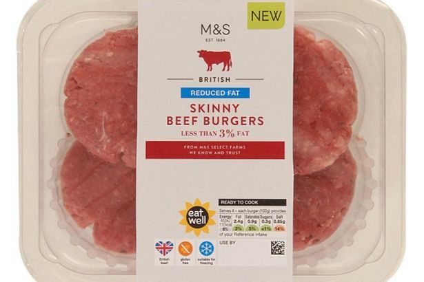 Marks & Spencer renforce la guerre contre l'obésité avec les premiers hamburgers maigres de la rue principale qui contiennent moins de 3% de matières grasses