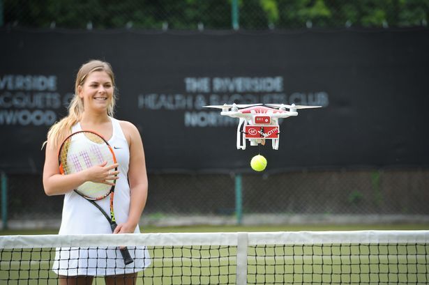 Virgin Active Drones auttaa tennistähtiä harjoittelemaan Wimbledonia varten