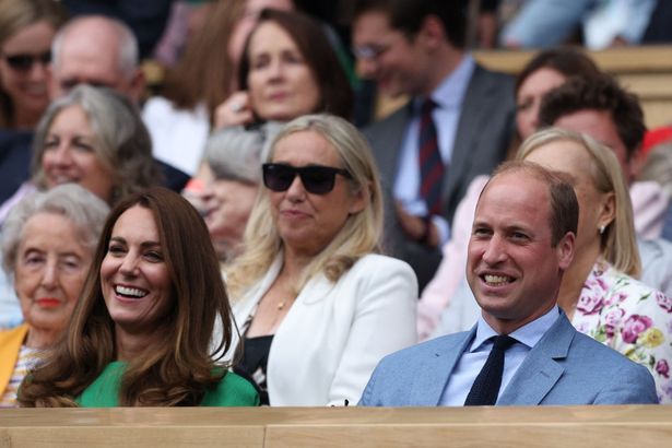 Viljamas ir Kate kartu su princu George'u lankėsi Vimbldone dieną prieš eidami į „Euro 2020“ finalą Vemblyje