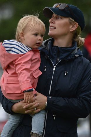 Zara Phillips ir dukra Mia Tindall